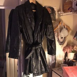 Genuine Leather Coat 🧥 🖤